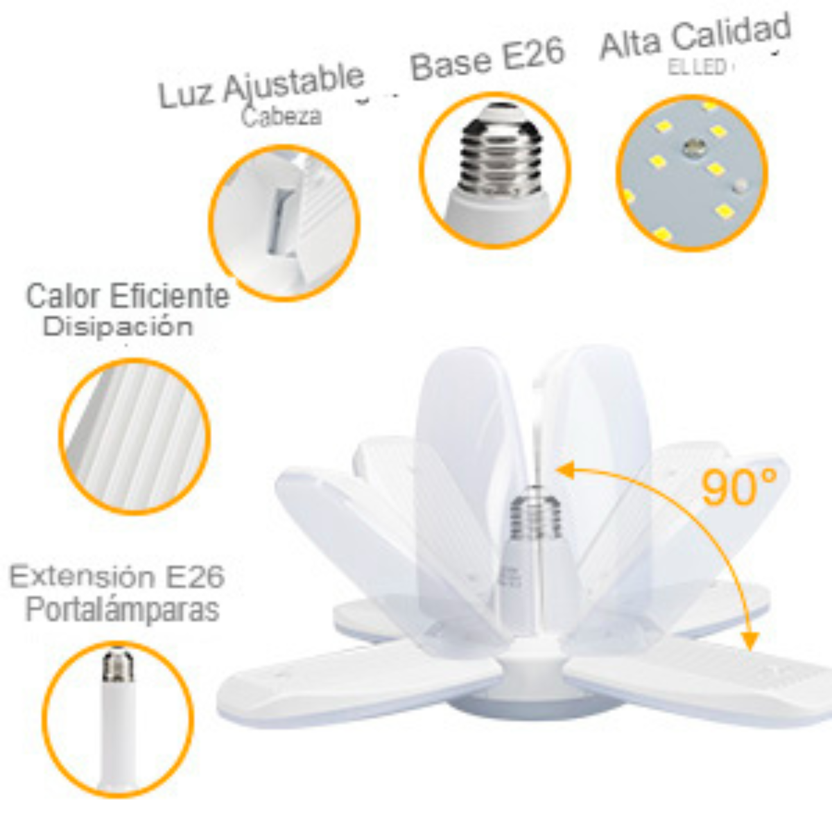 Ampolleta de luz💡con aspa de ventilador